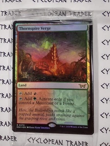 FOIL Prerelease THORNSPIRE VERGE mtg SEALED Duskmourn Rare Stamped PROMO - Bild 1 von 1