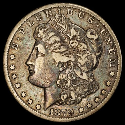 1879-CC Capped Die Morgan Silver Dollar PCGS Certified F-15 - Nice Coin!! - Image 1 of 4