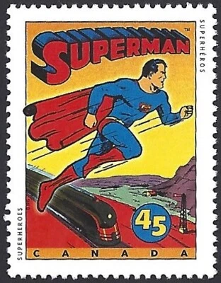 🍁Canada   #1579   "COMIC BOOK SUPERHEROES"      Brand New  1995  Original Gum - Image 1 of 2