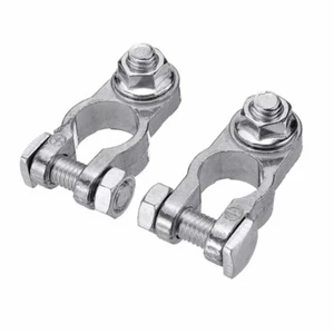 2 Stück Autobatterie Verbinder Klemme Klemme Clips Zink Pfahl Kopf 16-18 mm - Bild 1 von 10