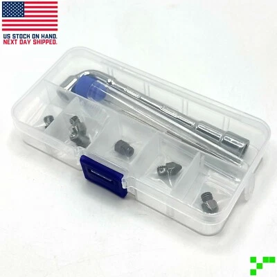MK8 Hardened Steel Nozzle Kit 3D Printer Extruder Ender 2 3 5 CR .2 .4 .6 .8 1.0 - Image 1 of 4