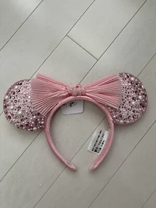 2021 Disney Parks x BaubleBar Millennial Pink Minnie Ears Pearl Headband Neu - Bild 1 von 5