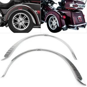 Rear Fender Flares Skirts Trim Accent Chrome For Harley Tri-Glide Ultra FLHTCUTG - Bild 1 von 9