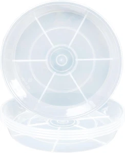 6 Pack Plant Saucer Drip Tray, 4 5 6 8 9 10 12 14 16 18 Inch, Heavy Sturdy Plast - Picture 1 of 6