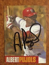Albert Pujols SIGNED St Louis Cardinals 2004 Christian Family Day Auto