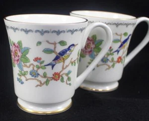 Aynsley Pembroke Gold Trim Set of Two Footed Mugs - Picture 1 of 7