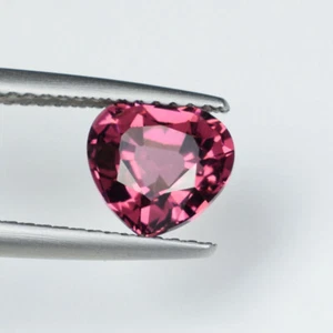 1.89 ct TOP LUSTROUS PURPLE PINK NATURAL TOURMALINE Heart See Vdo 6030 BB1 - Picture 1 of 2