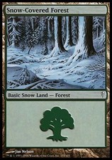 1x Snow-Covered Forest Coldsnap MtG Magic Land Common 1 x1 Card Cards