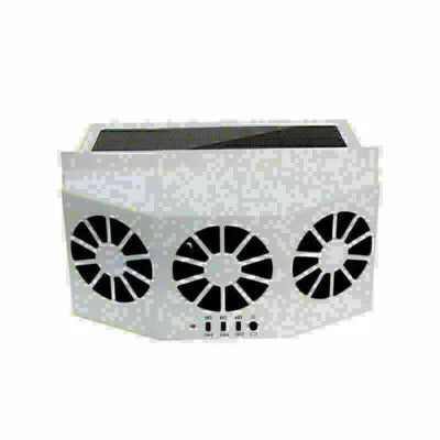 Ventilador de ar para janela de carro movido a energia solar exaustor radiador refrigerador - Imagem 1 de 4