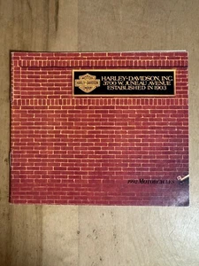 Harley Davidson 1992 folleto de motocicleta 6" x 5" - Imagen 1 de 4