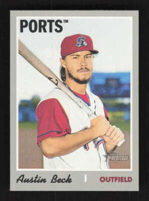 Austin Beck  2019 Topps Heritage Minor League   Stockton Ports #136 - Image 1 of 2