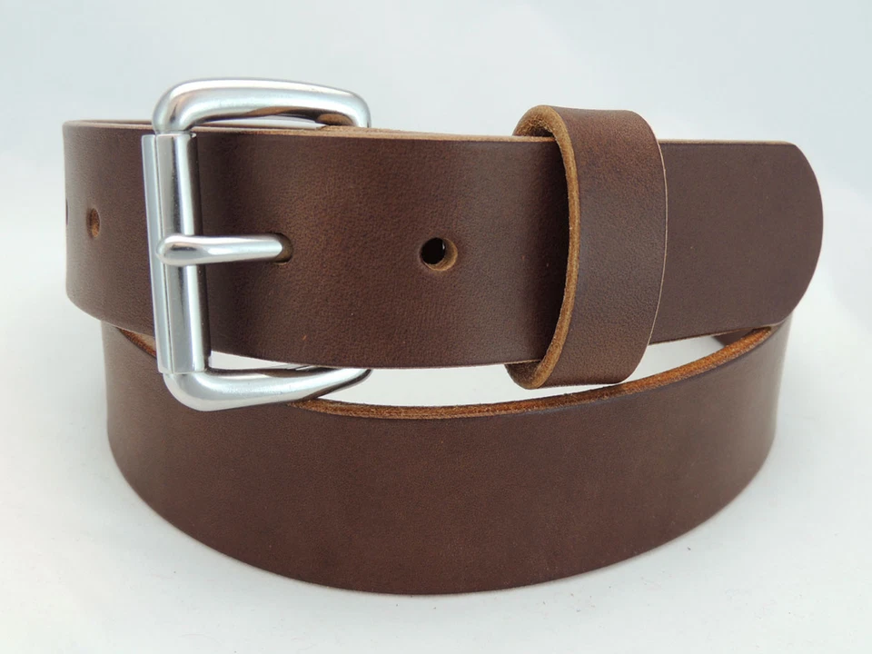 Para hombres_Cinturón informal de cuero_1 1/2" de ancho_Hecho a mano Amish_9 oz. Piel de vaca_50SS Foto 1 de 2