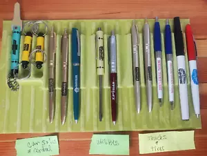 LOT of Vintage advertising Pens, Keychains, Screwdriver. Trucking Utilities Cars - Picture 1 of 9