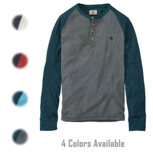 Timberland Men's Long Sleeve SLIM FIT Dyer River Lightweight Waffle Shirt 8205J - Picture 1 of 12