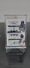 2021 National Treasures Russell Wilson & DK Metcalf Auto /49 Prime Pairings 
