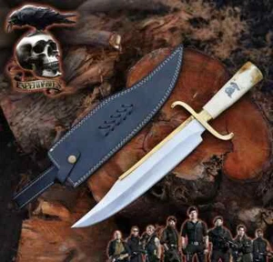The Expendables Movie Replica Bowie Knife 19" Handmade J2 Steel Survival Knife - Picture 1 of 5