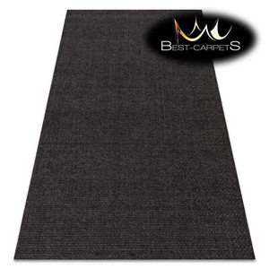 Modern Flat Woven RUG 'TIMO' practical easy to clean outdoor durable black - Picture 1 of 11