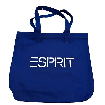 ESPRIT Vintage Throw-back 90's Blue Canvas Tote Authentic NWT - Image 1 of 4