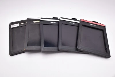 Graflex & Fidelity 4x5 Film Holders with Dark Slides Lot of 5  (#11618) - Image 1 of 4