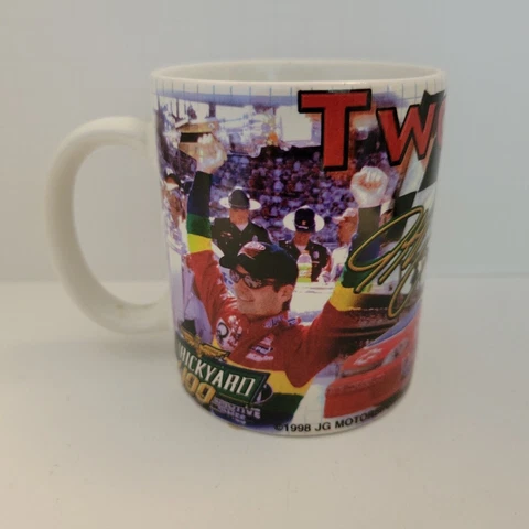 Brickyard 400 1998 Race Coffee Mug Jeff Gordon DUPONT  2x winner Cover