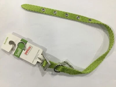 Collar para perro, Petco verde lima, collar para perro 10-14" hebilla metálica nueva con etiquetas. Pequeño Foto 1 de 3
