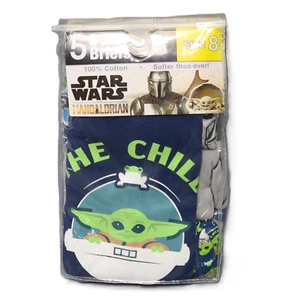 Star Wars Boys Mandalorian Boxer Briefs 5 Pack Size 8 Color Multicolor - Picture 1 of 4