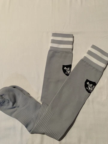 Oakland Raiders Football Socks Over Calf NFL Gray Cover