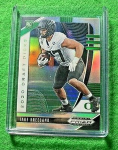 JAKE BREELAND SILVER PRIZM ROOKIE CARD JERSEY #27 RAVENS 2020 Prizm DP SP SILVER