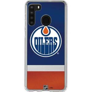 Étui transparent NHL Edmonton Oilers Galaxy A21 - Maillot Edmonton Oilers