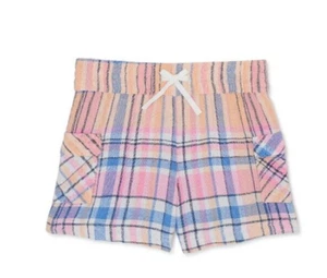 Wonder Nation pantaloncino ragazza pull-on piccolo elastico in vita coulisse rosa a quadri nuovo - Foto 1 di 7