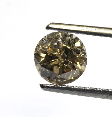 GIA Suelto Certificado 1.51ct I2 Marrón Redondo Brillante Diamante Claridad Mejorada Foto 1 de 4