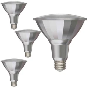 4Pack PAR38 Outdoor LED Flood Wet Light Bulb, 15W (120W), 3000K, E26 - Picture 1 of 5
