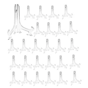 5" Clear Plastic Easels or Stand/Plate Holders to Display Pictures or Other I... - Picture 1 of 6