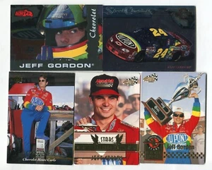 Jeff Gordon 5 Trading Card Lot NASCAR DRIVER RACE CAR RACING (LOT 29) - Picture 1 of 1