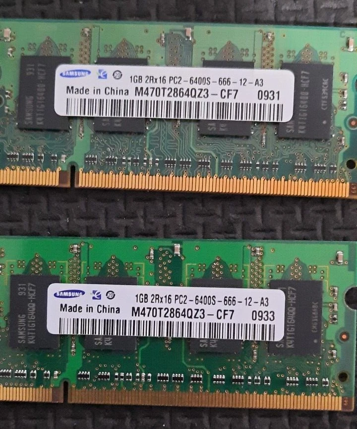 Two sets of Samsung/HP and Vintage Ram 1 GB DDR SDRAM Memory Modules - Image 1 of 4