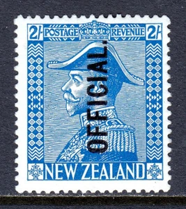 NUEVA ZELANDA — SCOTT O56 — 1928 2/- KGV OFICIAL ALMIRANTE — MH —SCV $125 - Imagen 1 de 2