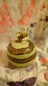 Unusual Striped Glass Vase /paperweight - Picture 1 of 7