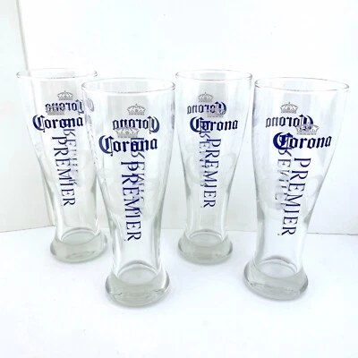 Набор из 4 высоких стекол Corona Premier Pilsner 8 дюймов - Изображение 1 из 3