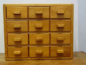 Schubladenschrank Schubladenschränkchen 12 Schubladen aus Holz Schreinerarbeit - Bild 1 von 17