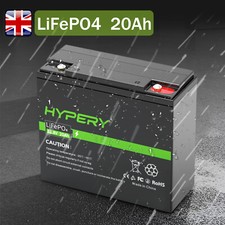 LiFePO4 12.8V 20Ah Lithium Deep Cycle Battery For Leisure RV Solar Off-grid Home