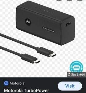 Motorola ANDROID Phone USB-C TurboPower FAST Charging BundlePack PORTABLE POWER