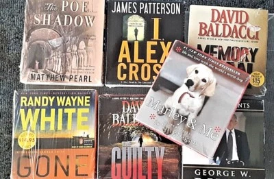 Audio Books on CD, Thrillers, Romance, Mystery... More YOU PICK the Title - Image 1 of 4