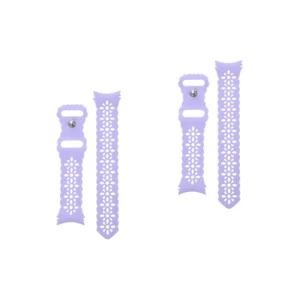 Set of 2 Cinturino Silicone Plum Blossom Di Ricambio Per Orologio Regolabile - Foto 1 di 12