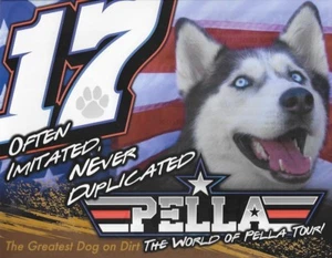Tarjeta postal Sheldon Haudenschild 2018 ""Pella the Dog Tour"" World of Outlaw Sprint - Imagen 1 de 1