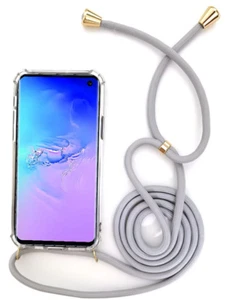 Custodia Cellulare Samsung Galaxy Protettiva Con Nastro Cavo Catena Da Appendere - Foto 1 di 22