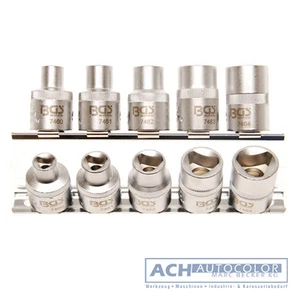 5 tlg. Dreikant-Einsatz-Set für Pfostenschlösser M5 - M12 (8-16,5 mm) - BGS 8608 - Bild 1 von 1