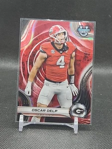 2024 Bowman U Best Red Geometric Refractor #27 Oscar Delp Rookie RC /10 Georgia - Picture 1 of 1