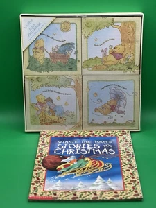 NEU Disney Winnie Puuh C.R. Gibson 5x5 Leinwandbilder & Geschichten zu Weihnachten - Bild 1 von 12
