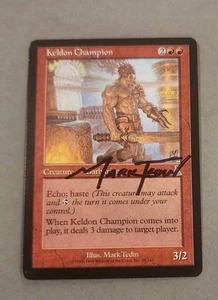 MTG Magic Keldon Champion Signed Artist Proof X1 UDS Mark Tedin - Bild 1 von 2