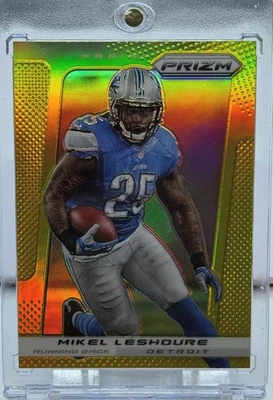 2013-14 Panini Prizm Mikel Leshoure Gold /10 - Image 1 of 2